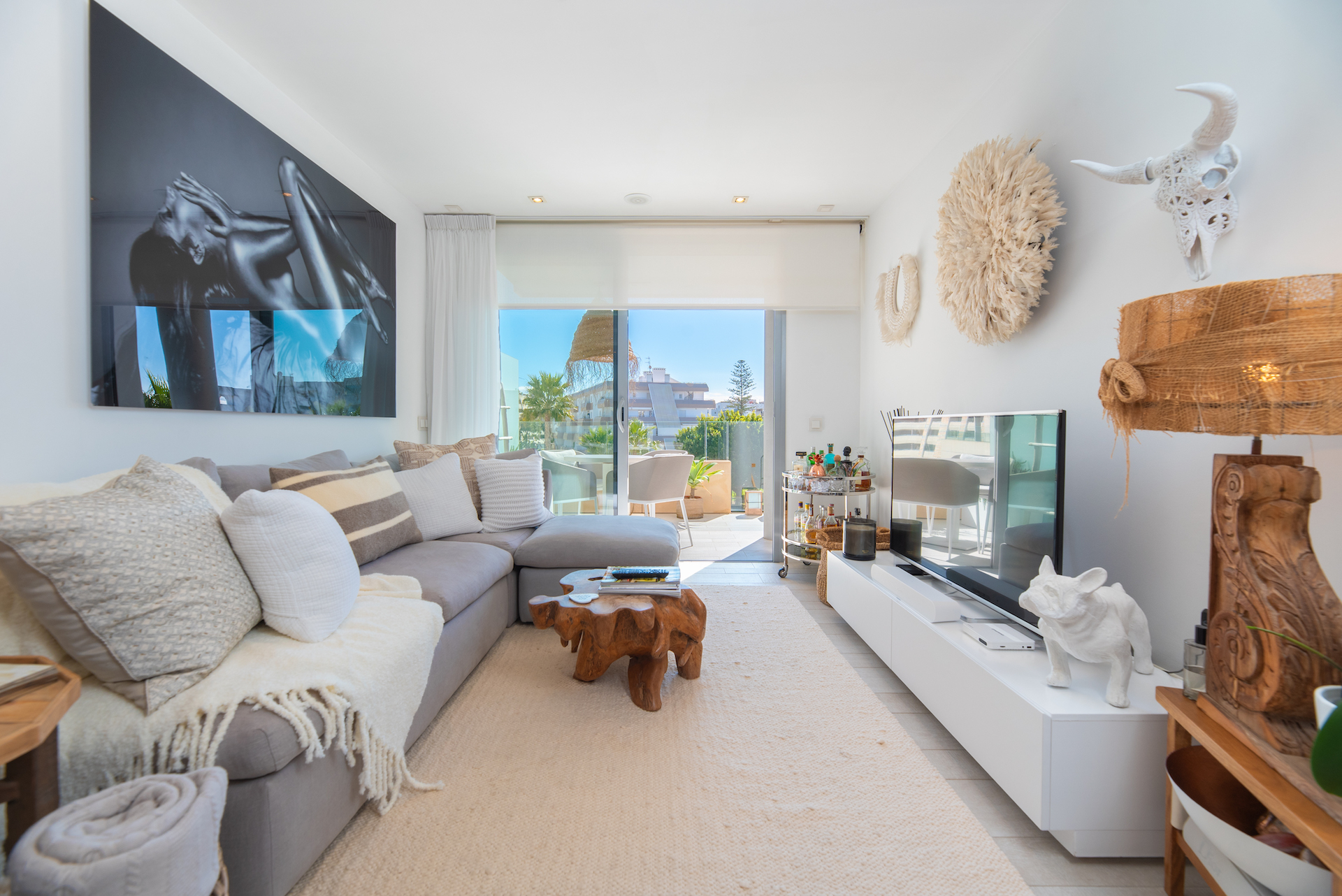 Resa Estates apartment for sale in Ibiza marina botafoch modern living room .jpg